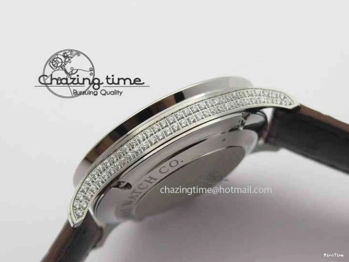 MIROTIME 0319 Unique Portuguese IW3714 Diam ZF V2 1:1 Best Edition Gray Dial On Brown Leather Strap A79350 (Slim Movement) 7250